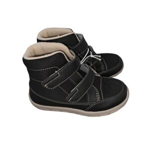 NWT See Kai Run Basics Toddler Youth Timber Waterproof Winter Boots Blk Size 12